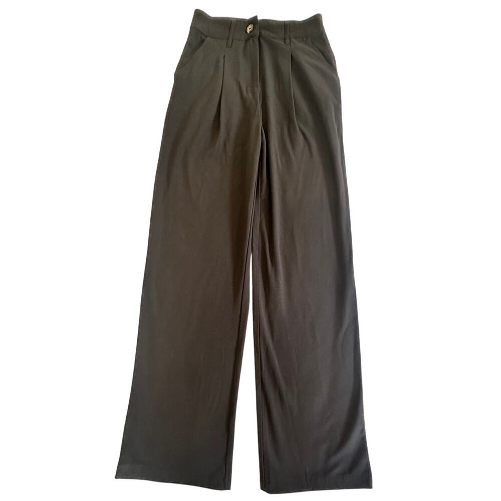 Wild Fable Pleated Wide Leg Trousers Black Size 2